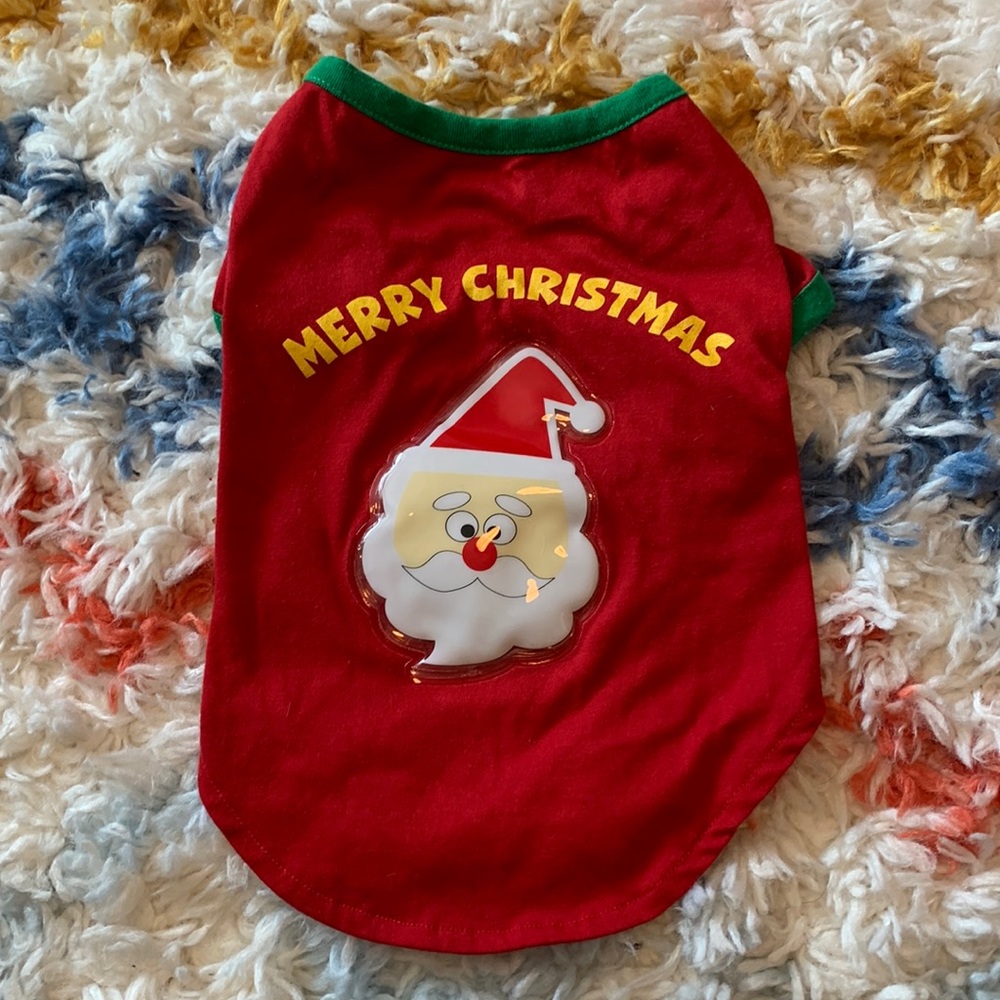 Pet dog holiday Christmas clothes size medium